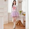 Women's Floral Print Long Sleeve Round Neck T-Shirt