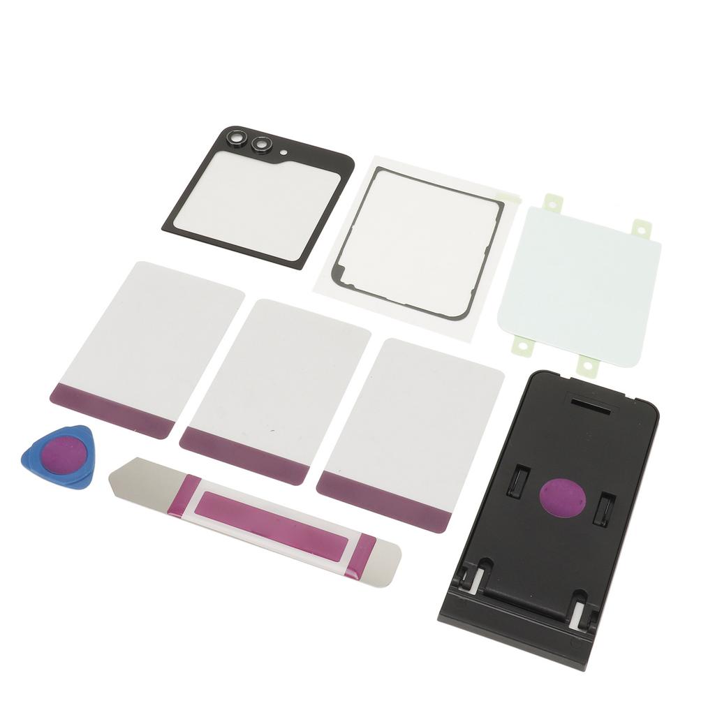 Back Glass Replacement Back Cover Glass Housing Door with Pre Installed Tape Camera Lens Tools for Axy     5     5 5G F731