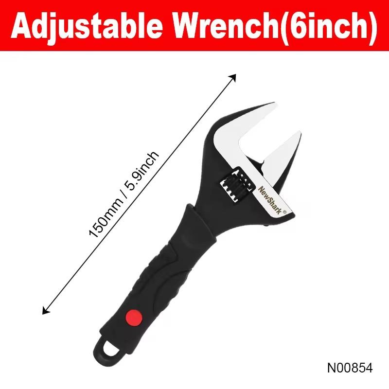

6/8/10/12 inch Adjustable Spanners Measuring Wrenches Hole-opening Spanners Household Workshop Multifunction Hand Repair Tools