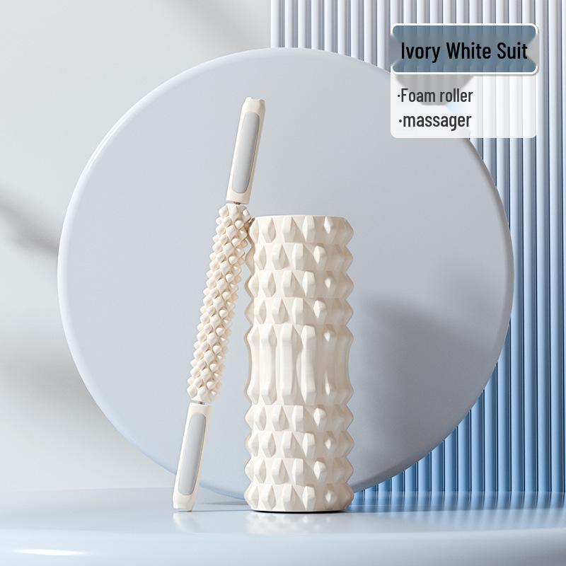 Professional Foam Roller for Muscle Relaxation and Leg Slimming - Wolf Tooth Massage Roller for Yoga and Fitness