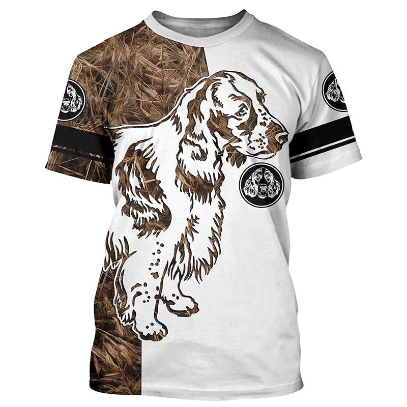 

Літня чоловіча футболка з камуфляжним принтом для полювання на відкритому повітрі 2024, модна повсякденна футболка з принтом тварин, чоловічий одяг s-5XL 6XL