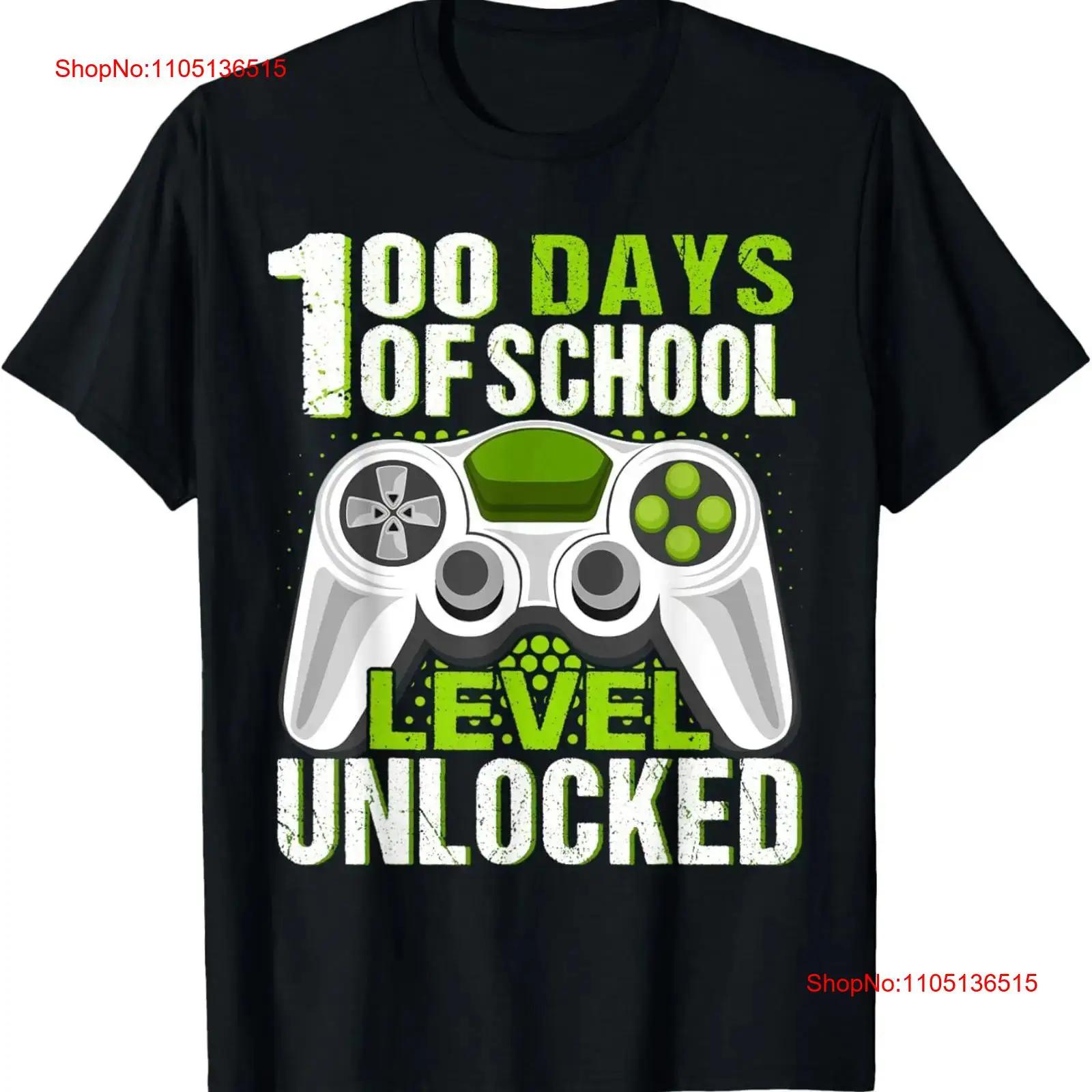 

Video Gamer Student 100th Day Teacher 100 Days of School T Shirt vintage Washed Casual Unisex Stretched Versatile Comfortable 5XL різнокольоровий