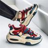 22 Autumn and Winter Thick-soled Heightening Dad Shoes Trendy Leather Surface Casual Air Cushion Sports Shoes