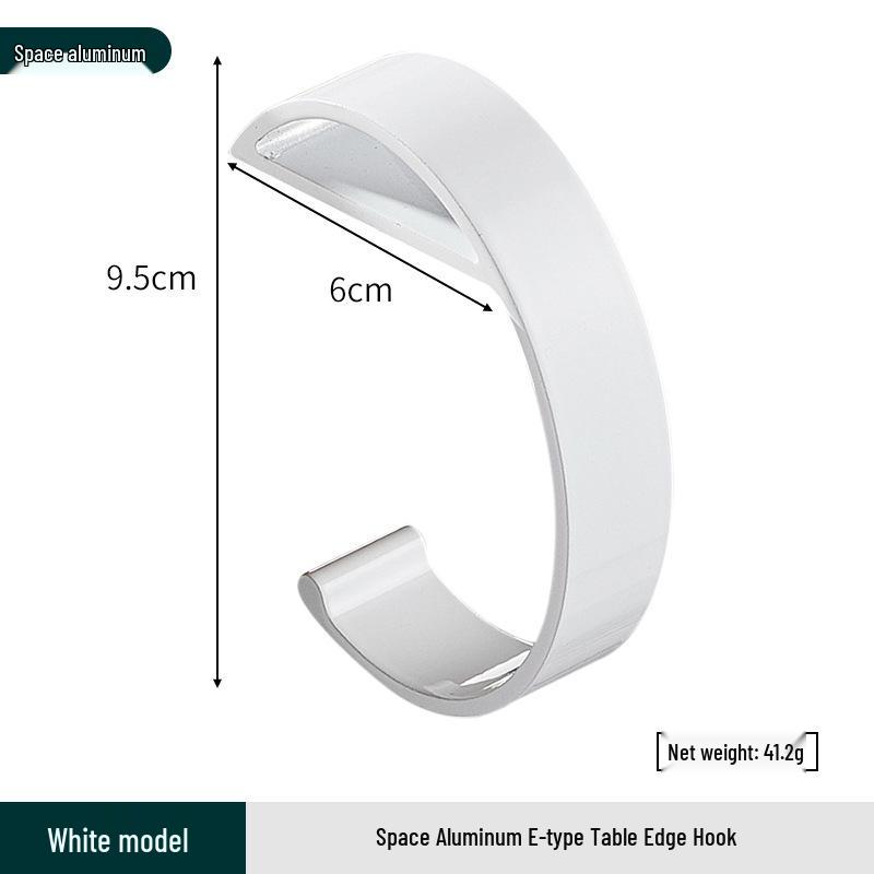 

Minimalist Aluminum Desk Edge Hook for Desktop Organization