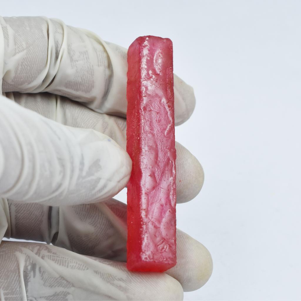 Natural Red Ruby Loose Gemstone 65.45 Ct Uncut Raw Rough for Lapidary and Gem Collections
