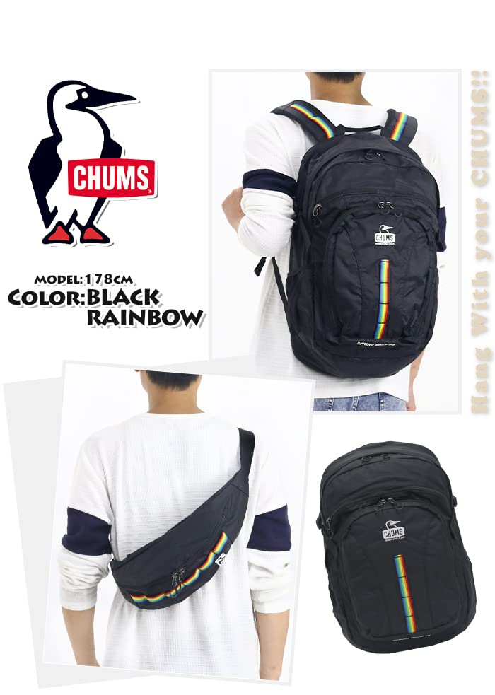 Chums Sac à dos Day Pack Spring Dale 30 Homme Noir Arc-en-ciel