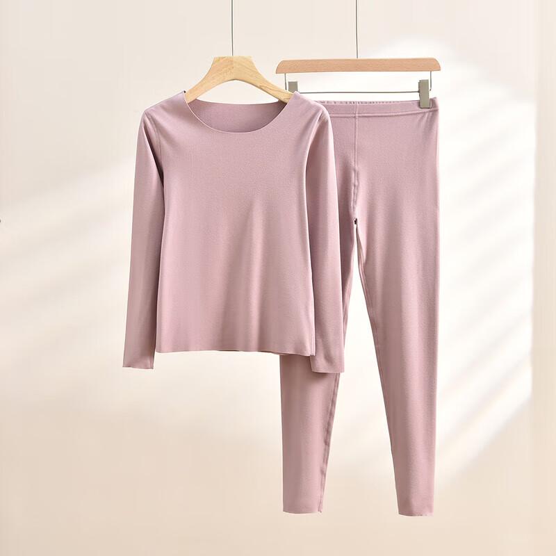 TINSINO Cationic Double-Sided Fleece Seamless Thermal Underwear Set