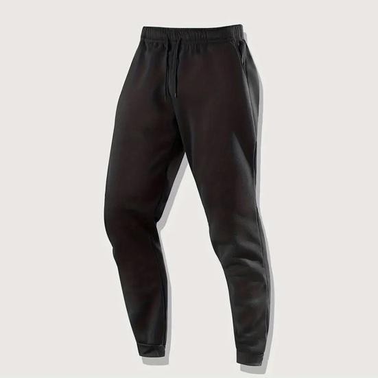 Men Jogger Pants Drawstring Waist Workout Pants Solid Color Sweatpants Athletic Trousers for Gym Running Bodybuilding Outdoor Sports