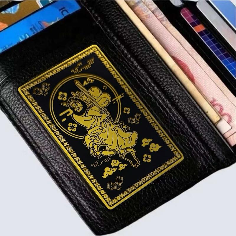 Fengshui Chung Kwei Night Spot Protection Metal Card Ornaments Decor