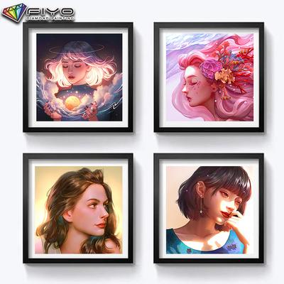 Pictură cu diamante 5D Desene animat Fată Avatar DIY Broderie cu diamante Strass Decorare acasă