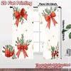 2pcs,Curtains Christmas Bells Ornaments Leaves Bows (2) Chic Curtains&Drapes Polyester Easy Install Curtains Gifts Decorative
