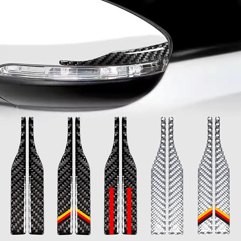 2-Pack Car Rearview Mirror Anti-Collision Strips, Reversing Mirror Anti-Scratch Strips, Universal Car Stickers