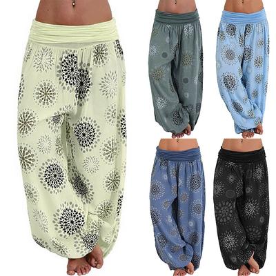 Damen Übergröße Einfarbig Beiläufige Lose Hosen Yoga Hosen Frauen Hosen