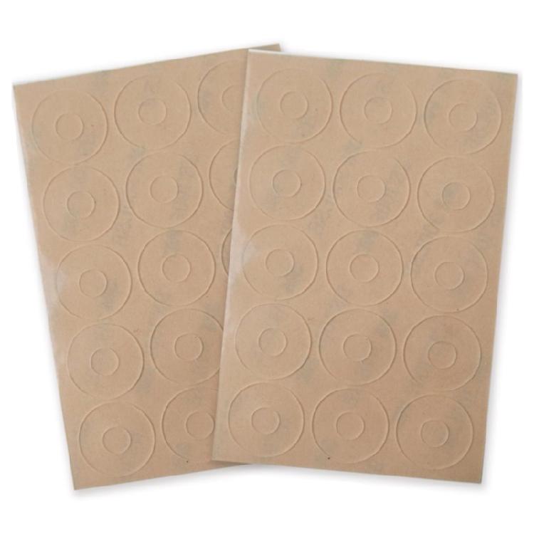 

60pcs Ruler Grips Adhesive Quilt Templates Grips Nonslip Silicone Ruler Rings True Grip for Quilting and Sewing 1