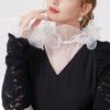 Elegant Detachable Lace Collar And Arm Sleeve Set For Formal Event Breathable Tulle Fabric Fashion Outfit Accessory