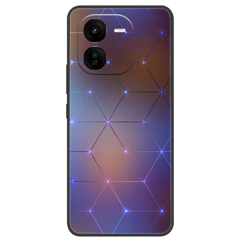 For Vivo IQOO Z9x Case Silicone Luxury Space Soft Bumper for Vivo IQOO Z9 Turbo Phone Cover TPU Funda For IQOOZ9 Turbo Fashion