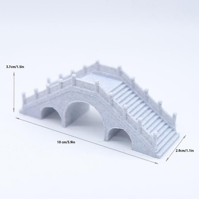 1/12 Dollhouse Simulation Arch Bridge Model Dollhouse Outdoor Garden Park Landscape Ornament Doll House Decor Accessories