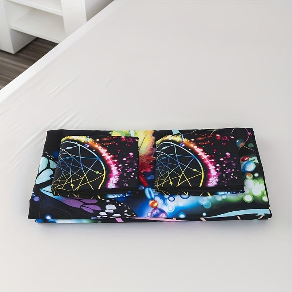 3pcs Black Bedding Set Dreamcatcher 3D Print Cozy Duvet Cover Set King Queen Twin Single Size Birthday Gift Adult Bedroom Decor