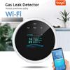 Graffiti Air Sense WiFi Gas Leak Detector: Natural Gas, Methane, Biogas Alarm with Temperature Sensing and TUYA Integration.