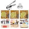 Stainless Steel Manual Juicer & Potato Masher with Interchangeable Discs Silver