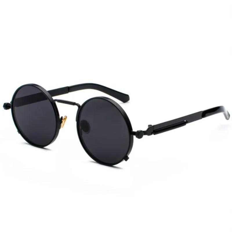 SPH -0.25 -0.5 -1.0 to -6 New Punk Sunglasses Women Round Metal Night Vision Sun Glasses Vintage Men New Spring Glasses Uv400