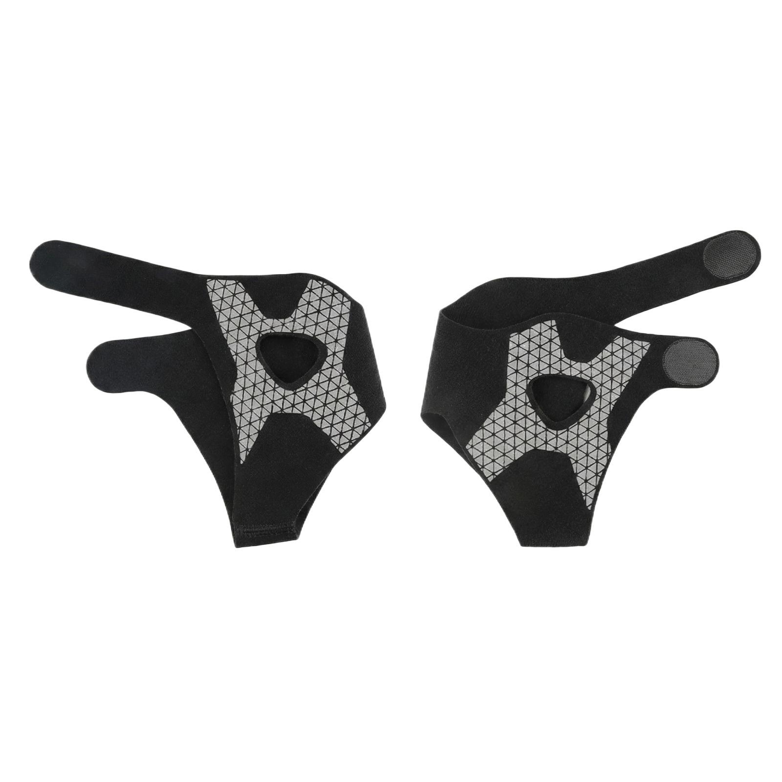 

Adjustable Elastic Brace, Heel Cutout Design, 3-Stage Compression Support With Adjustable Straps, Ligament Support Brace For Women Mens L чёрный