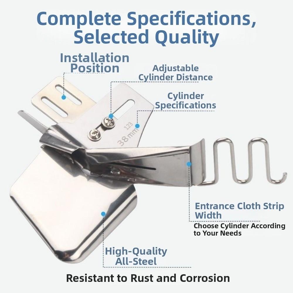 Professionelle Nähmaschine Saumvorrichtung Präzisions-Vierfach-Zugrohr Nähzubehör