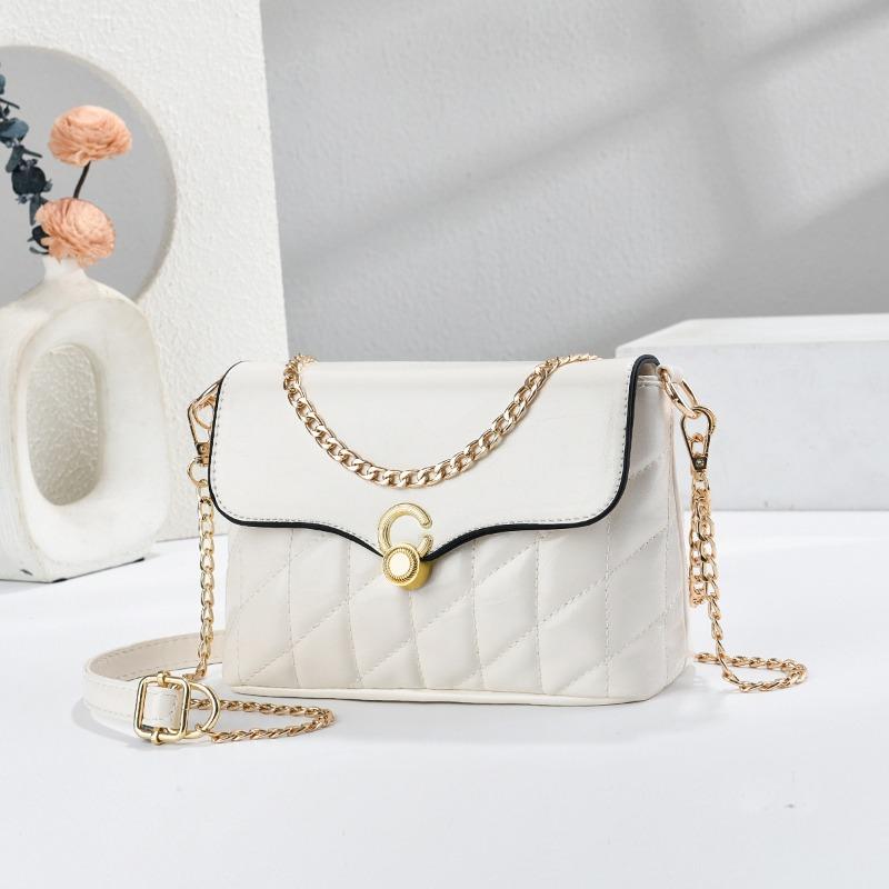 Fashionable Lock Buckle Chain Shoulder Bag Women's New 2026 Luxury Sensation Lightweight Crossbody Bag Womens Underarm Bag