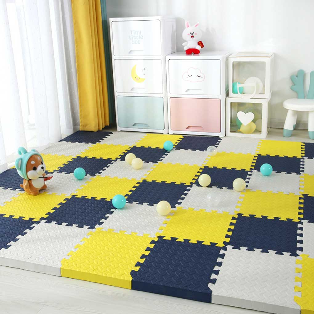 9pcs Eva Baby Kids Crawl Interlocking Floor Tiles Foam Puzzle Exercise Play Mat