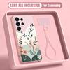 INS Watercolor Floral Case For Samsung S26 Ultra S25 FE S24 S24 Plus A57 A37 A17 A56 A36 A16 A55 A35 A15 A54 5G Hybrid Magnetic Matte Cover