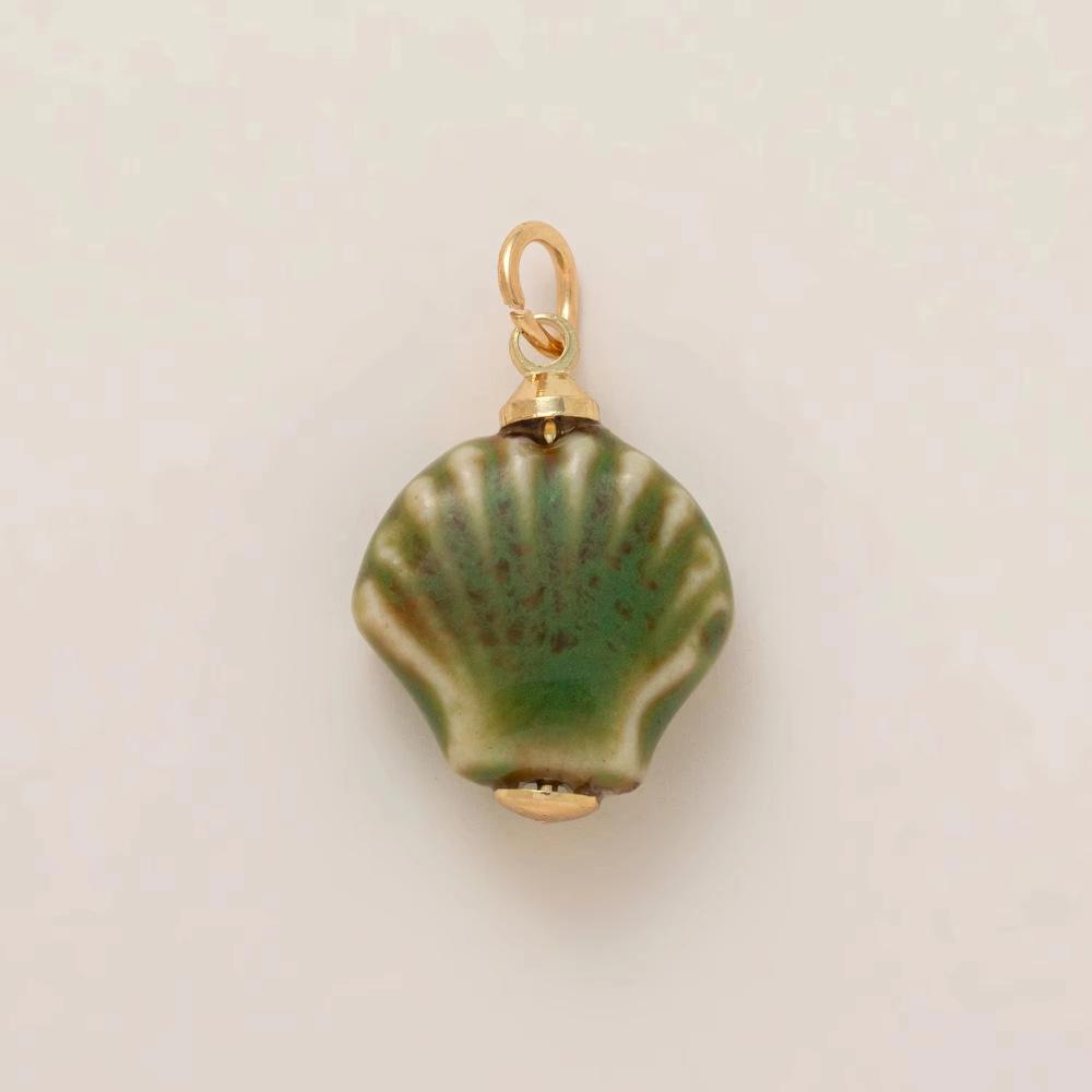14k Copper Ocean Series Pendant: Enamel Fish, Shell, Conch, Starfish, Lobster, Dolphin Jewelry Accessories