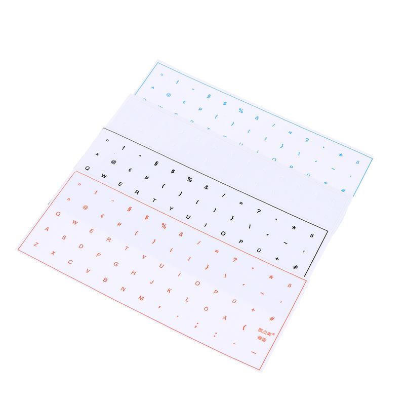 German Tear-Off Film Keyboard Sticker With Tweezers Desktop Laptop Key Sticker Single Film Universal Transparent Sticker
