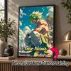 Personalized Broly Diamond Art Custom Name 5D Diamond Painting Full Drill DIY Craft
