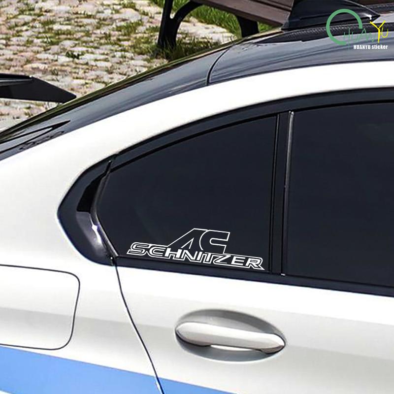 Auto Styling Auto Vinyl Aufkleber AC Schnitzer Fenster Auto Karosserie PVC Schnitzerei Aufkleber für X1 X3 X5 X6 3er 5er 7er Serie