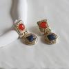 _JJ17 Antique Point Drop Bold Earrings