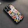 P-Paul F-Frank Big Mouth Monkey Phone Case For 17 Pro Max IPhone 16 Pro 14 12 11 13 Mini X XR XS 15 Plus SE Glass Cover