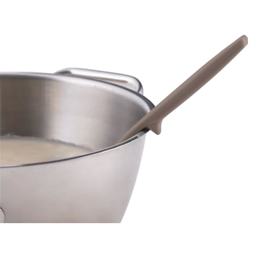 Kai Corporation Mini Ladle, All Nylon, Made in Japan, Dishwasher Safe, Scratch Resistant, Easy to Clean, Beige Gray, Nua Tone, DE6332