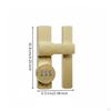Drill Combination Latch Easy Installation Keyless Hasp Lock Zinc Alloy Construction 90 Degree