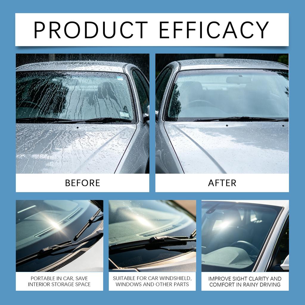 100ml Car Glass Rain Repellent Spray Windshield Rearview Mirror Anti Rain Agent Hydrophobic Coating Liquid Driving Vision Cleaner