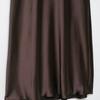 Kaslead New Women clothes Western Style Pleat Silk Satin Texture Midi Dress 8394331