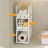 Stackable Kitchen Storage Baskets Easy Install Pantry Racks for Spices Plastic Wrap Paper Towel Kitchen Organization