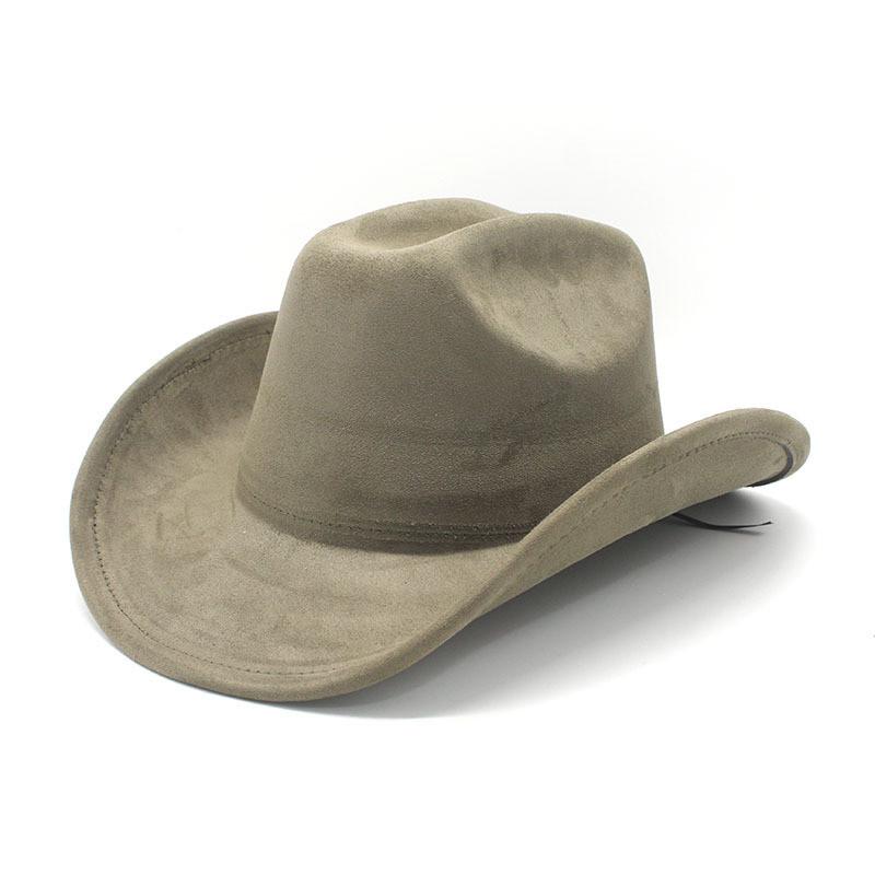 Traditional Style Wool Felt Cowboy Hat With Wide Brim For Men And Women