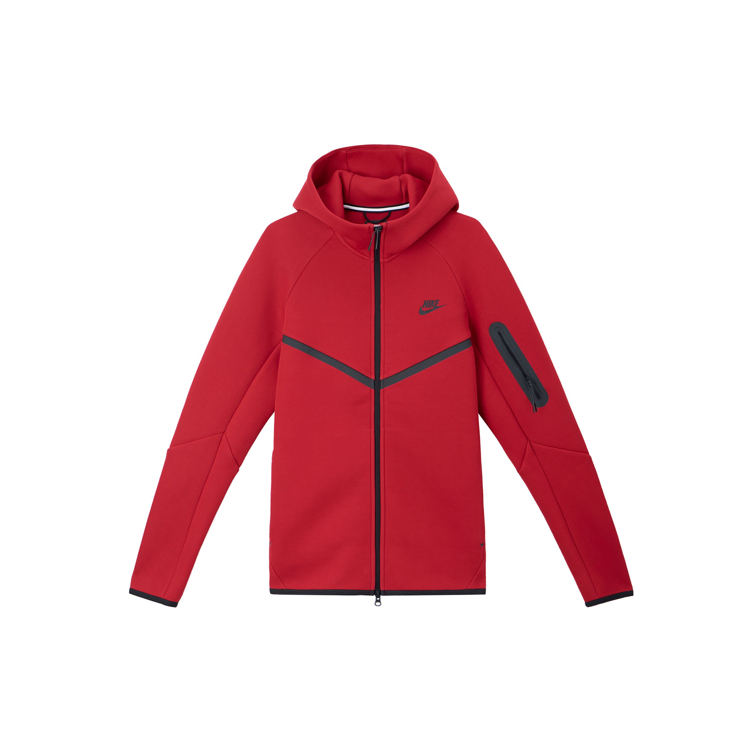 Nike Tech Fleece Windrunner Full-Zip Hoodie Men Gym Red HV0950-687 S