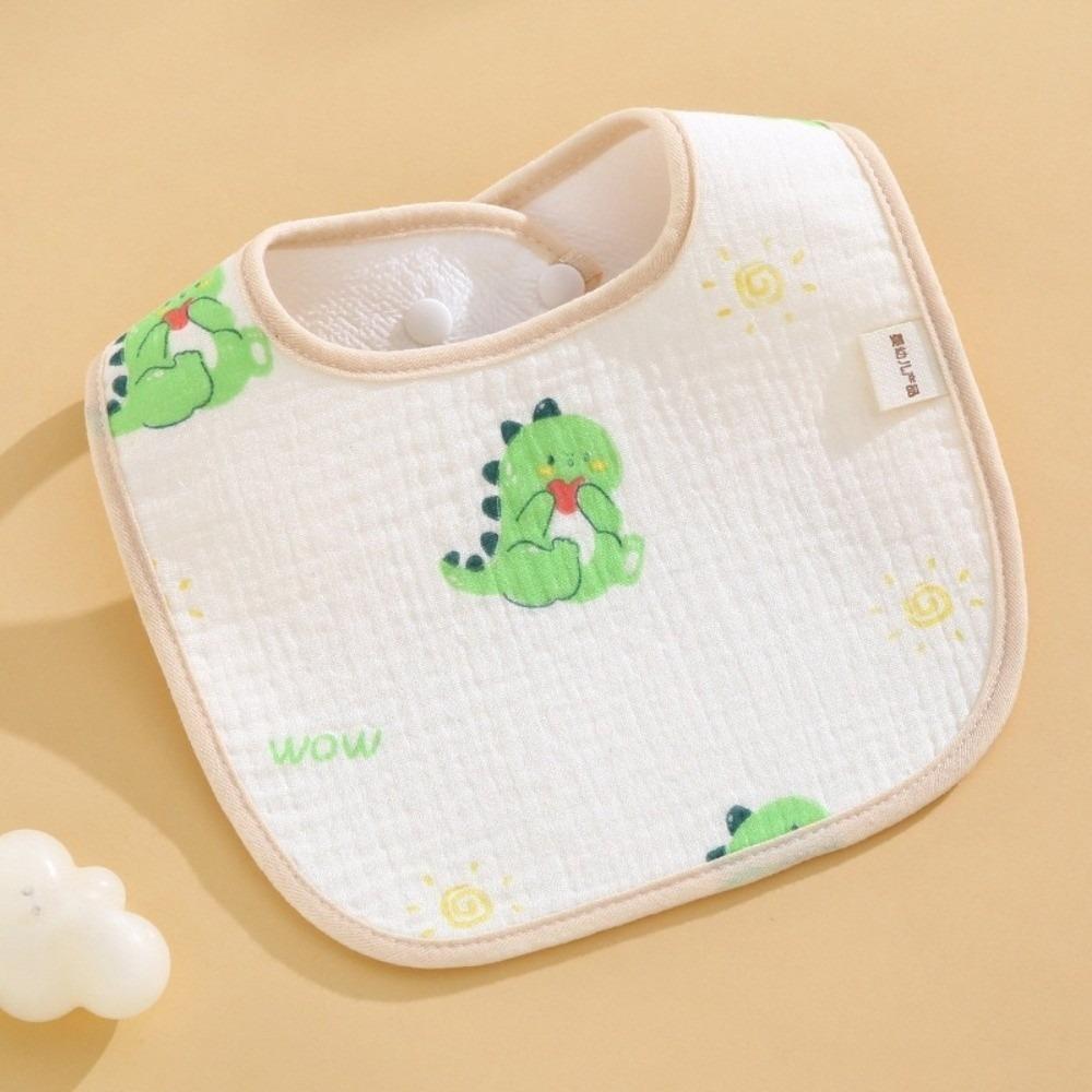 Cartoon Print Baby Bibs Cotton Newborn Saliva Towel New Burp Cloths