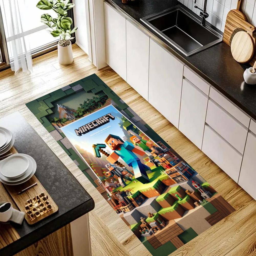 Minecraft Kitchen Floor Mat Nonslip Washable Soft Carpet Doormat Suitable For Bedroom Living Room Kitchen And Bathroom Home Decor
