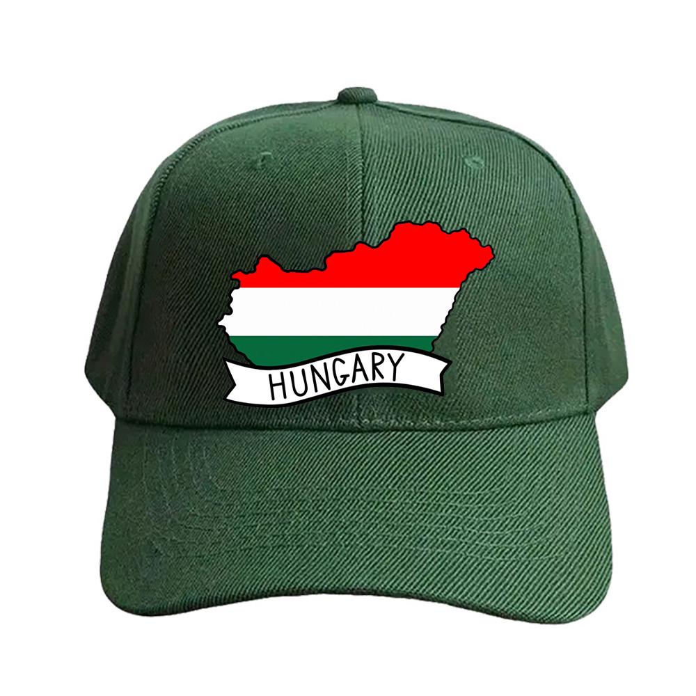 Hungary Flag Map Baseball Cap Woman Men Summer Casual Sun Hat Adult Adjustable with Curved Brim Hiking Fishing Hat