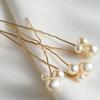Women U-shaped Hairpin Pearl Barrette Clip Hairpins Leaf Bridal Hair Jewelry Accessories DIY Wedding Hairstyle Design Tools Gift