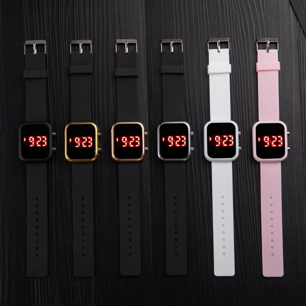 Digital Watches for Women Sports Watches LED Wristwatch Ladies Silicone Strap Elegant Electronic Clock Relojes Digitales