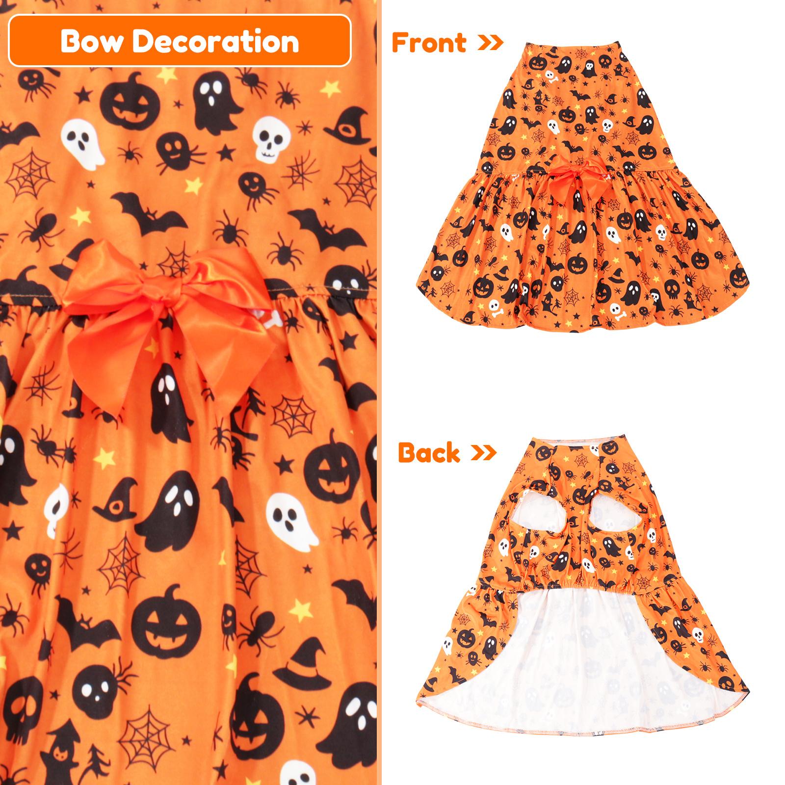 

Halloween middle big Dog cat pet Dress for Large Dogs Cute Pet Costume for Cats and Dogs Festive Outfit dress XL чёрный