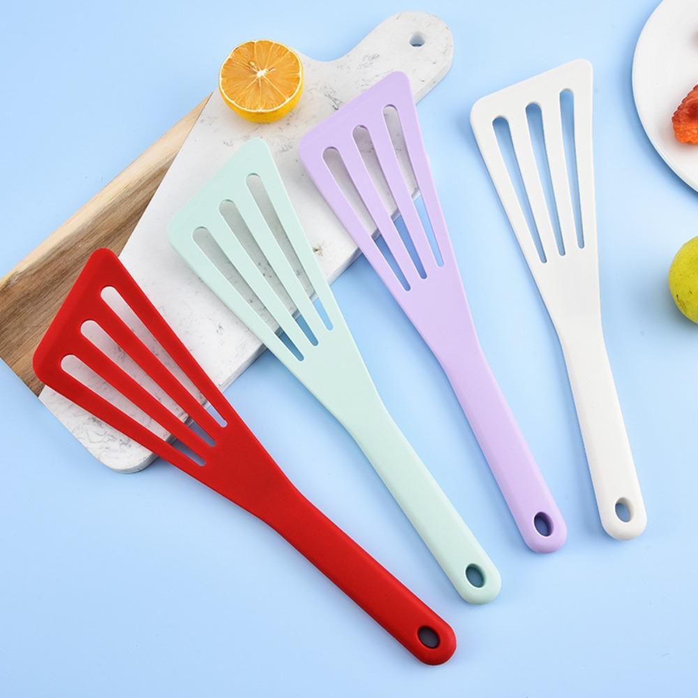 Anti-scalding Long Handle Fish Frying Spatula Heat Resistant Steak Spatula Fried Egg